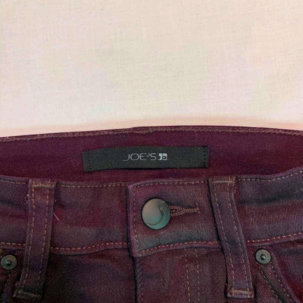 Joes Jeans purple coated